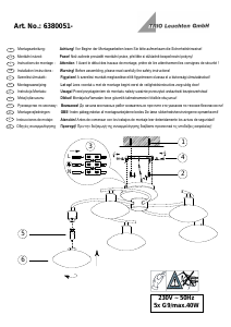 Manuale Trio 6380051-08 Lentin Lampada