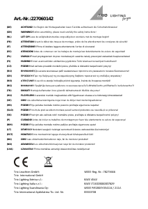 Manuale Trio 227060142 Kura Lampada