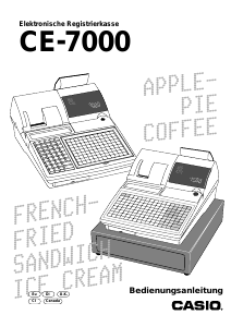 Bedienungsanleitung Casio CE-7000 Registrierkasse