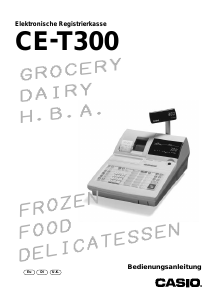 Bedienungsanleitung Casio CE-T300 Registrierkasse