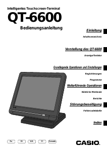 Bedienungsanleitung Casio QT-6600 Registrierkasse