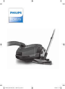 Kullanım kılavuzu Philips FC8579 Elektrikli süpürge