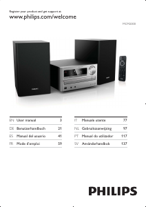 Bruksanvisning Philips MCM2000 Stereoanläggning