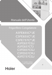 Manuale Haier A3FE837CGJ Frigorifero-congelatore