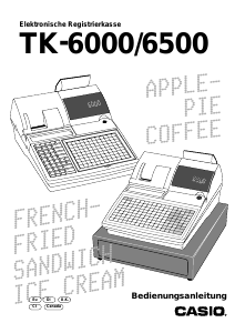 Bedienungsanleitung Casio TK-6000 Registrierkasse
