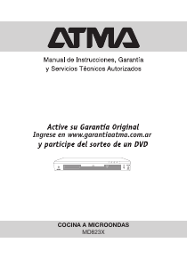 Manual de uso Atma MD823X Microondas
