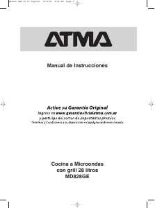 Manual de uso Atma MD828GE Microondas