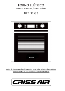 Manual Crissair NFE 32 G3 Forno