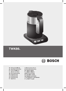Manuale Bosch TWK86104RU Bollitore