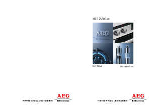 Посібник AEG MCC2580E-M Мікрохвильова піч