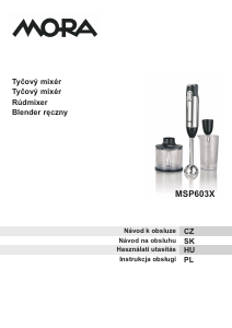 Manuál Mora MSP 603 X Ruční mixér