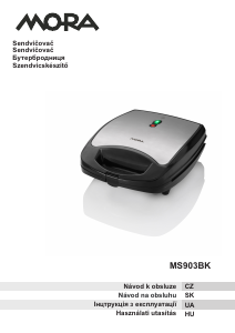 Manuál Mora MS 903 BK Kontaktní gril