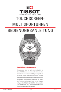 Bedienungsanleitung Tissot 151 Touchscreen Multisport Armbanduhr