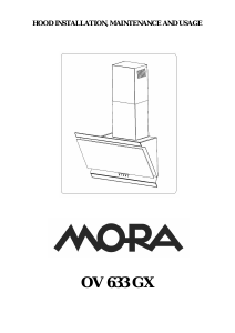 Návod Mora OV 633 GX Digestor