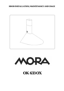 Használati útmutató Mora OK 633 OX Páraelszívó