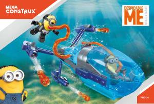 Handleiding Mega Construx set FND06 Despicable Me 3 Minions submarine drive