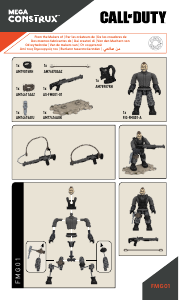 Handleiding Mega Construx set FMG01 Call of Duty John - Soap - MacTavish