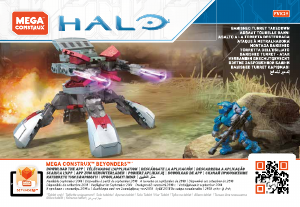 Handleiding Mega Construx set FVK29 Halo Mission - Banished turret takedown