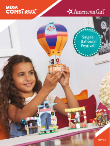 Handleiding Mega Construx set FDY96 American Girl Saiges balloon festival