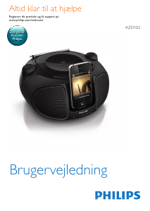 Brugsanvisning Philips AZD102 Højttalerdock