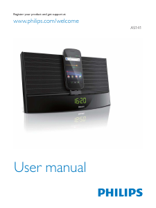 Manual Philips AS141 Speaker Dock