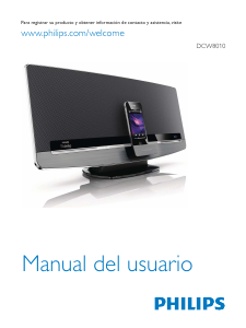 Manual de uso Philips DCW8010 Docking station