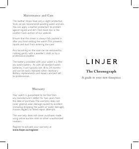 Bruksanvisning Linjer The Chronograph Armbandsur