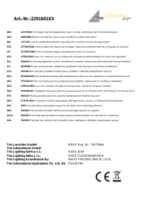 Manuale Trio 229160142 Tiber Lampada