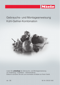Bedienungsanleitung Miele KD 12823 S-1 Kühl-gefrierkombination