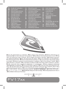 Manuale Tefal FV1710E0 Ferro da stiro