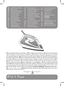 كتيب مكواة FV1711E0 Tefal