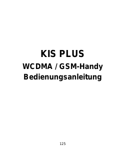 Bedienungsanleitung ZTE KIS Plus Handy