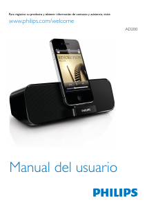 Manual de uso Philips AD200 Docking station