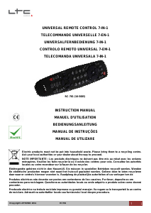 Mode d’emploi LTC RC-701 Télécommande