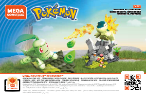 Instrukcja Mega Construx set FVK69 Pokemon Chikorita vs. Cyndaquil