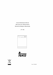 Manual de uso Teka LP1 700 Lavavajillas