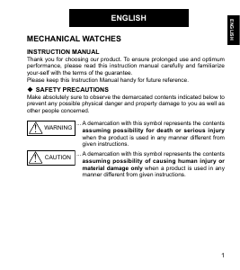 Manual Orient AL00005B Contemporary Watch