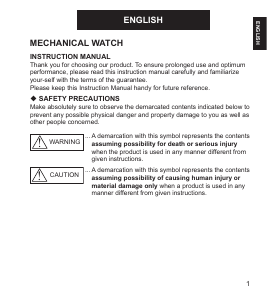 Manual Orient NR1U002W Contemporary Watch