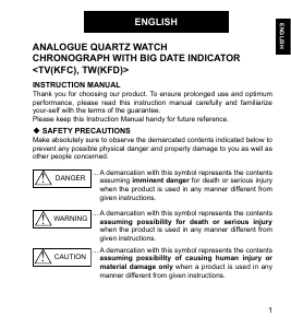 Manual Orient TW04007D Sports Watch