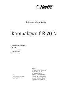Bedienungsanleitung Krefft R 70 N Fleischwolf