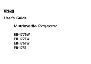 Handleiding Epson EB-1751 Beamer