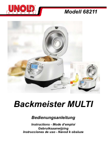 Bedienungsanleitung Unold 68211 Backmeister Multi Brotbackautomat