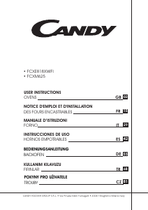Manual de uso Candy FCXE 818XWIFI Horno