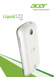 Handleiding Acer Liquid Z2 Duo Mobiele telefoon