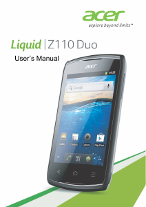 Manual Acer Liquid Z110 Duo Mobile Phone