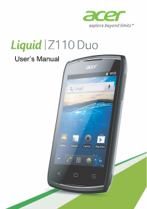Bruksanvisning Acer Liquid Z110 Duo Mobiltelefon
