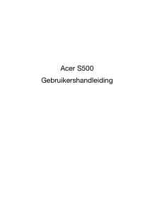 Handleiding Acer S500 Mobiele telefoon