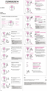 Handleiding Torgoen T33CR45M Horloge
