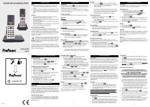Handleiding Profoon PDX-6700 Draadloze telefoon