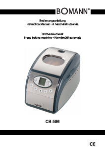 Manual Bomann CB 596 Bread Maker